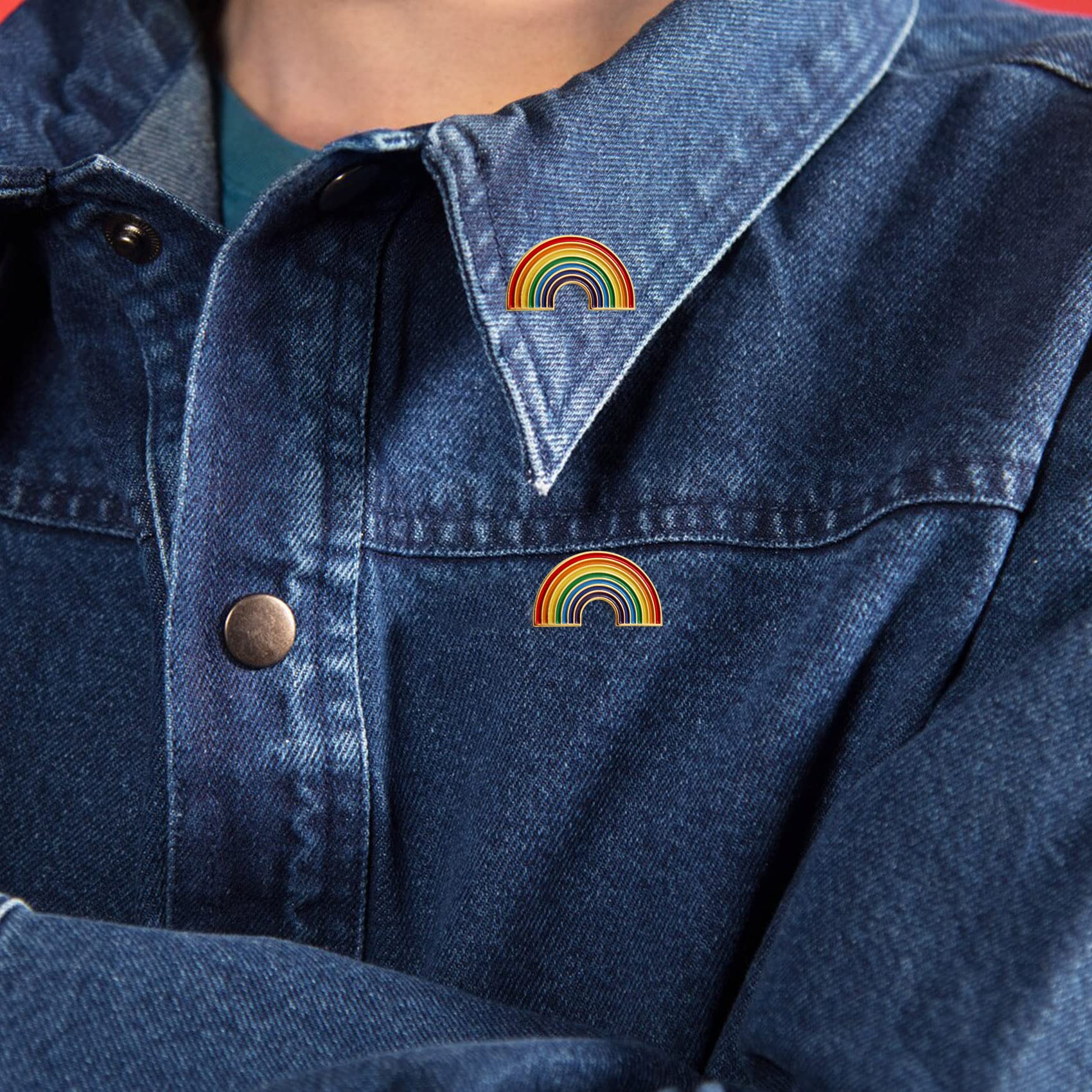 12/50/100 Pcs Enamel Pride Rainbow Lapel Pins Bulk-Supports LGBT Progress Gay Brooch Badge for Men Women Clothes Bags Hats - Image 6