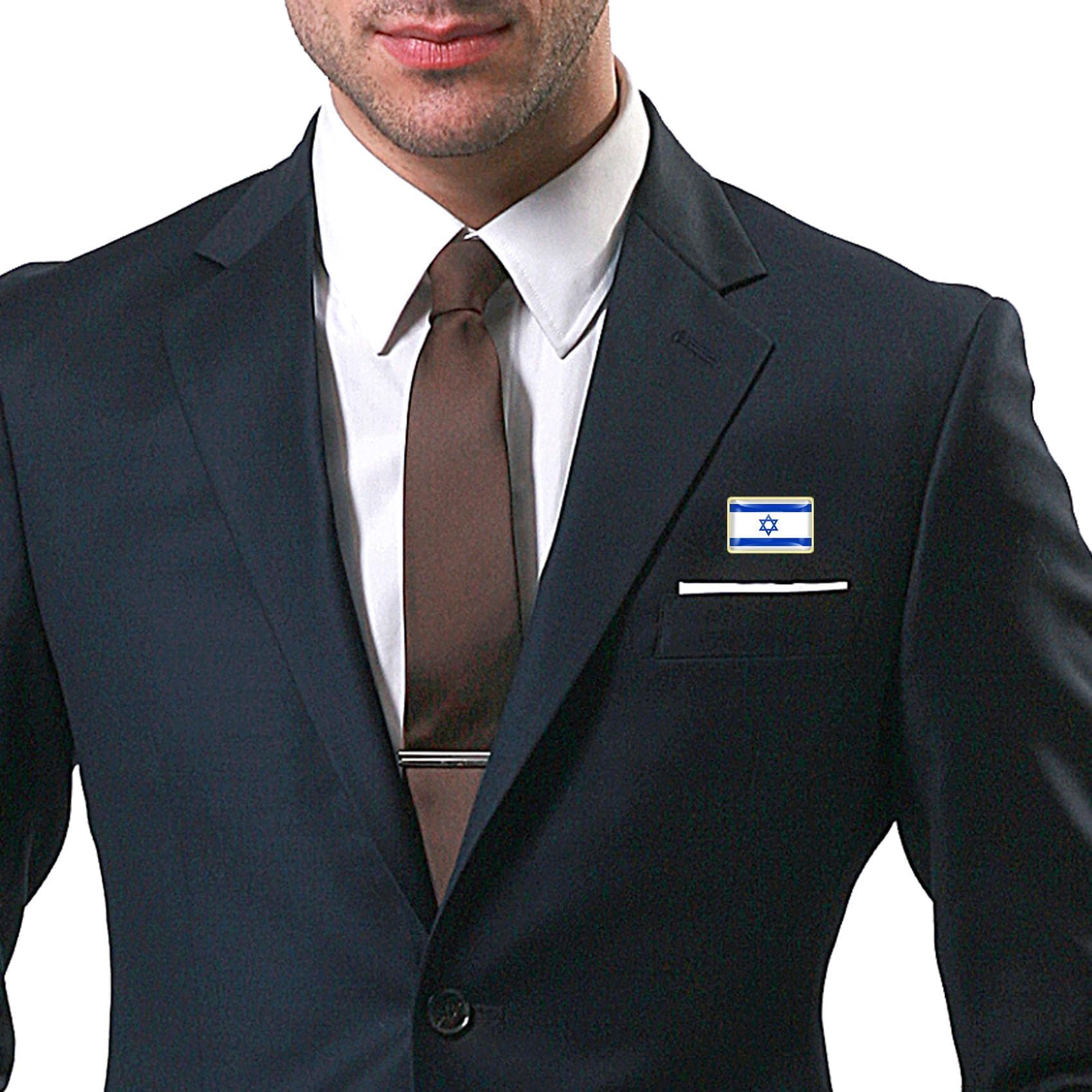 Pack of 20/50/100 Official Jewish Israel Flag Lapel Pins Bulk - Metal Israeli Brooch Badge Souvenir for Men Women Clothes Bags Hats - Image 6